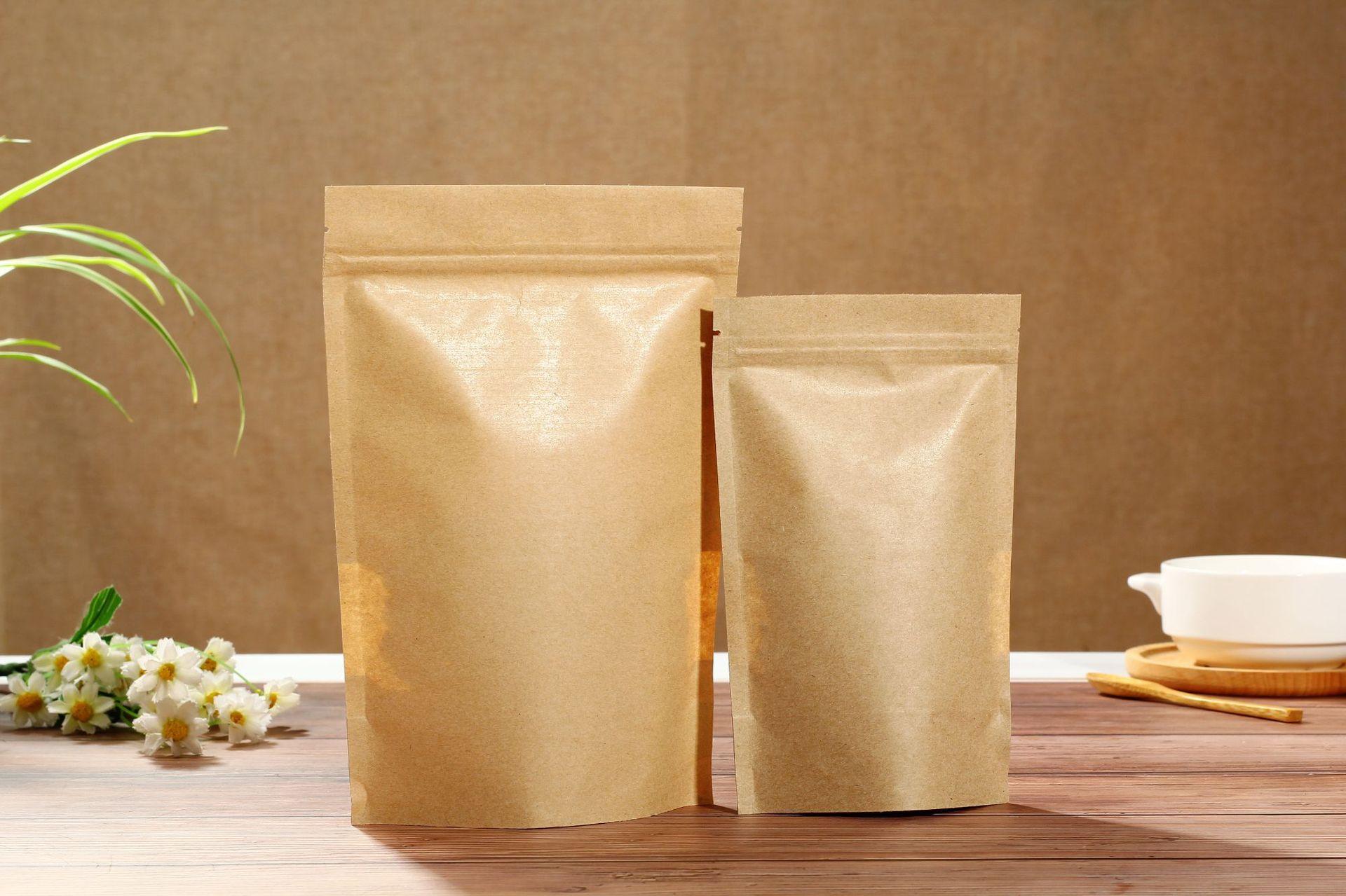 Block bottom kraft paper bags buy cheap in our store. Immediately available  individually printed with logo or slogan | Nordwerk Packaging Solutions