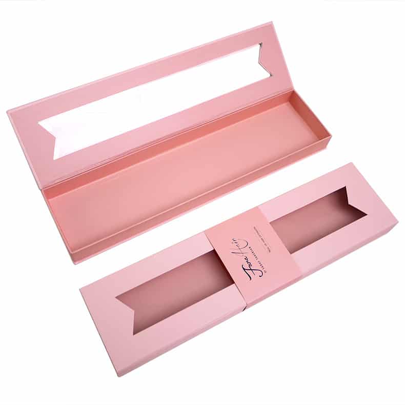 Wholesale Clear Window Hair Extension Foldable Packaging Box