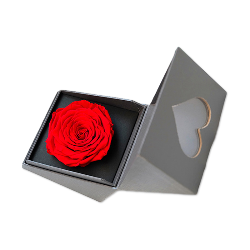 Angled Cuff Ring Box With Love Shaped Window | Kali Custom Gift Boxes