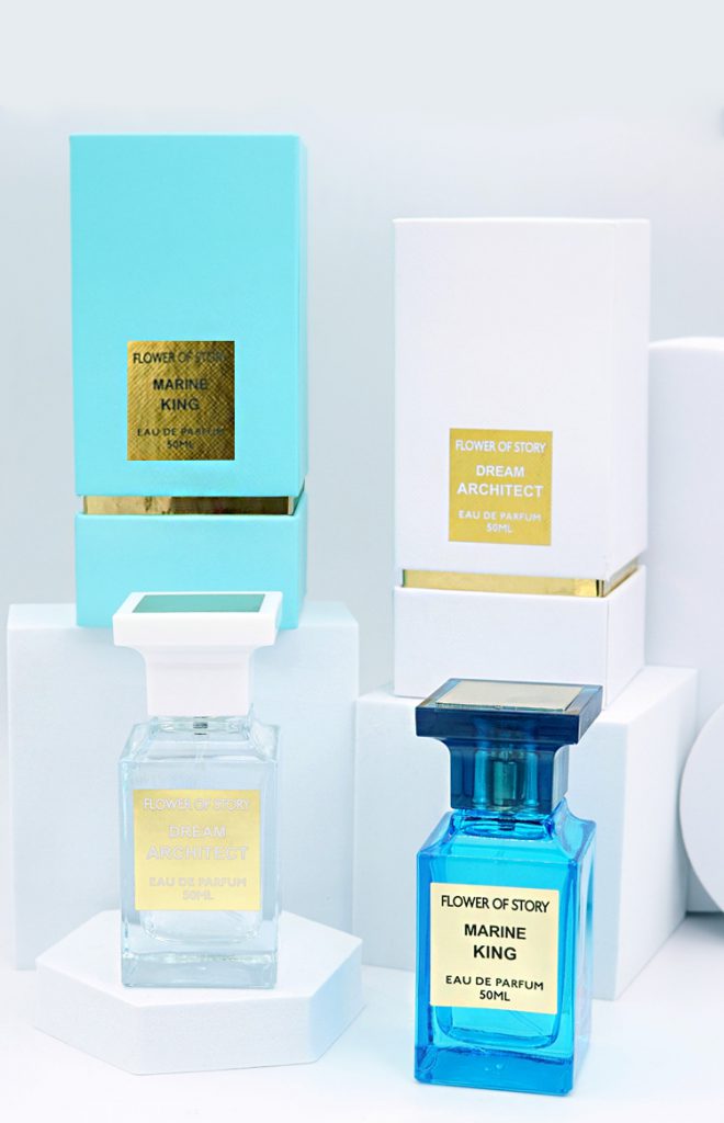 Perfume Bottle Gift Box丨CUSTOM LOGO Gold Foil Perfume Packaging