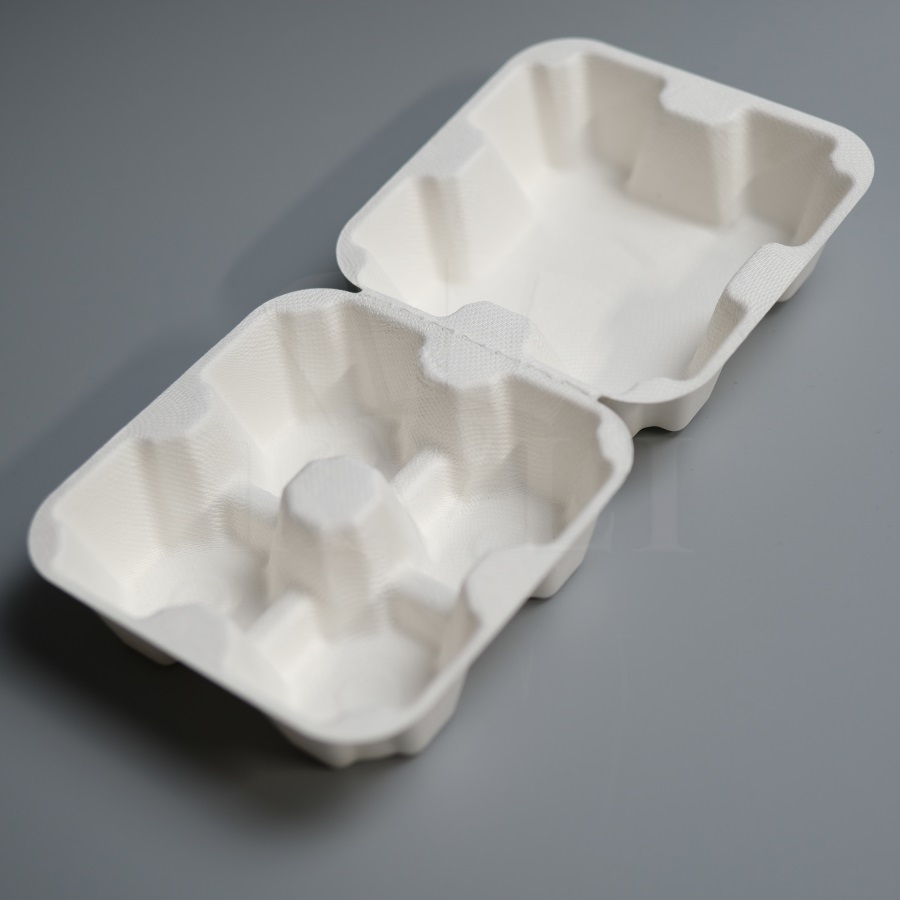 Pulp Bagasse 4 Eggs Box Packaging