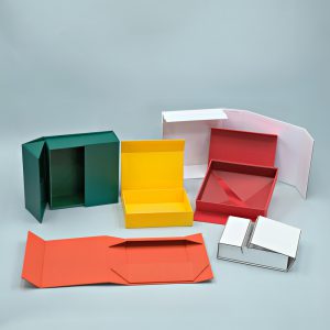 Custom Color Flat Pack Gift Box Foldable Packaging