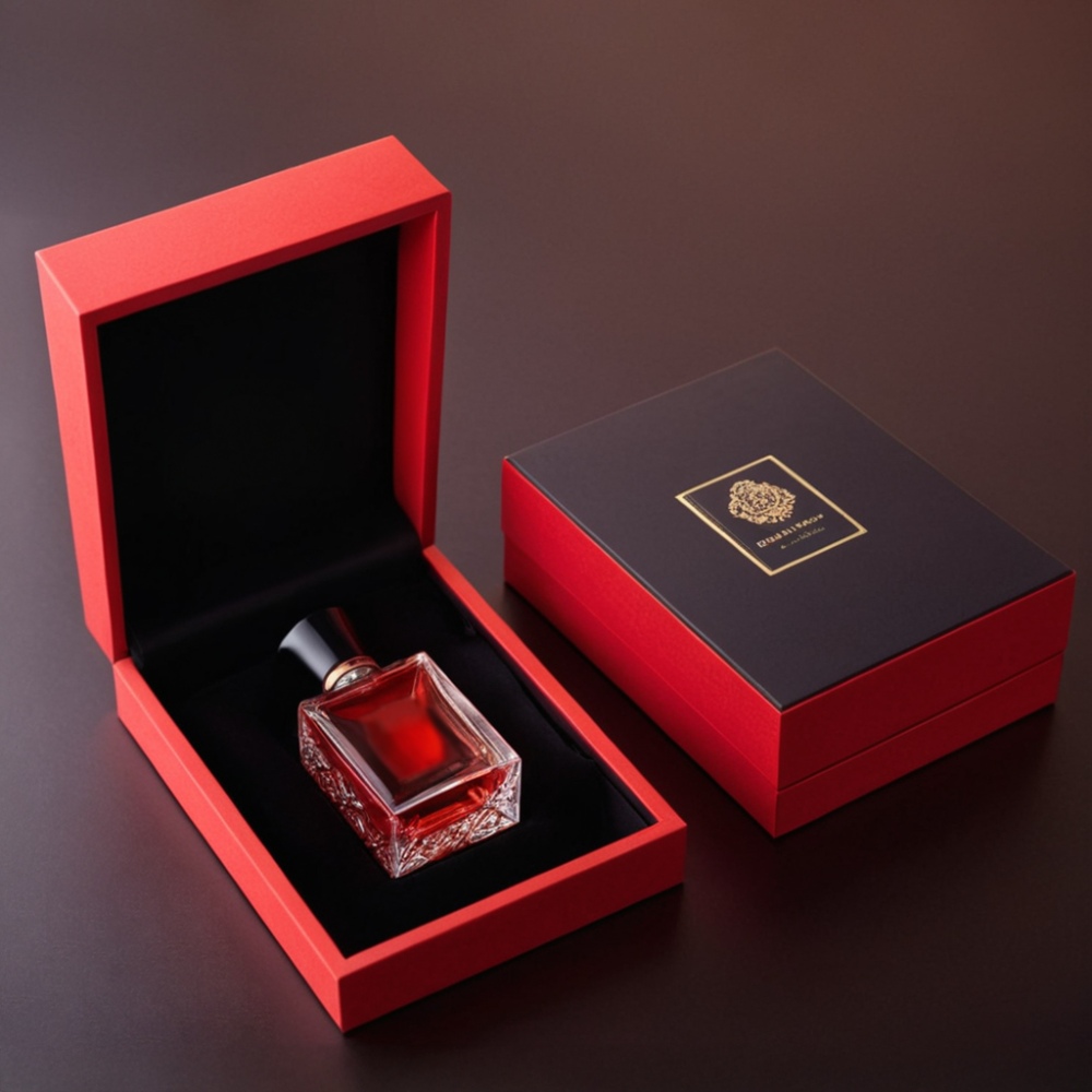 Custom Black And Red Arab Style Luxury Perfume B