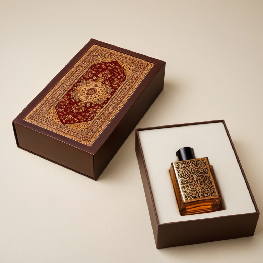 OEM High-end Arabic Luxury Red Gold Perfume Box