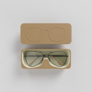 Wood Color Packaging Box For Eyeglasses Glasses Packaging