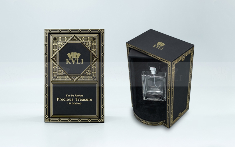 Black Perfume Rigid Paper Rotating Box