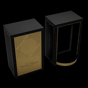 High-quality Perfume Packaging Box With Gold Stamping Cologne Fragrance Rotating Box