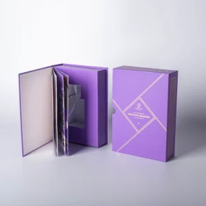 Purple Book-shaped Perfume Gift Box